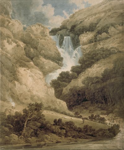 Die Schlucht von Watendlath mit den Lodore-Fällen von Thomas Girtin